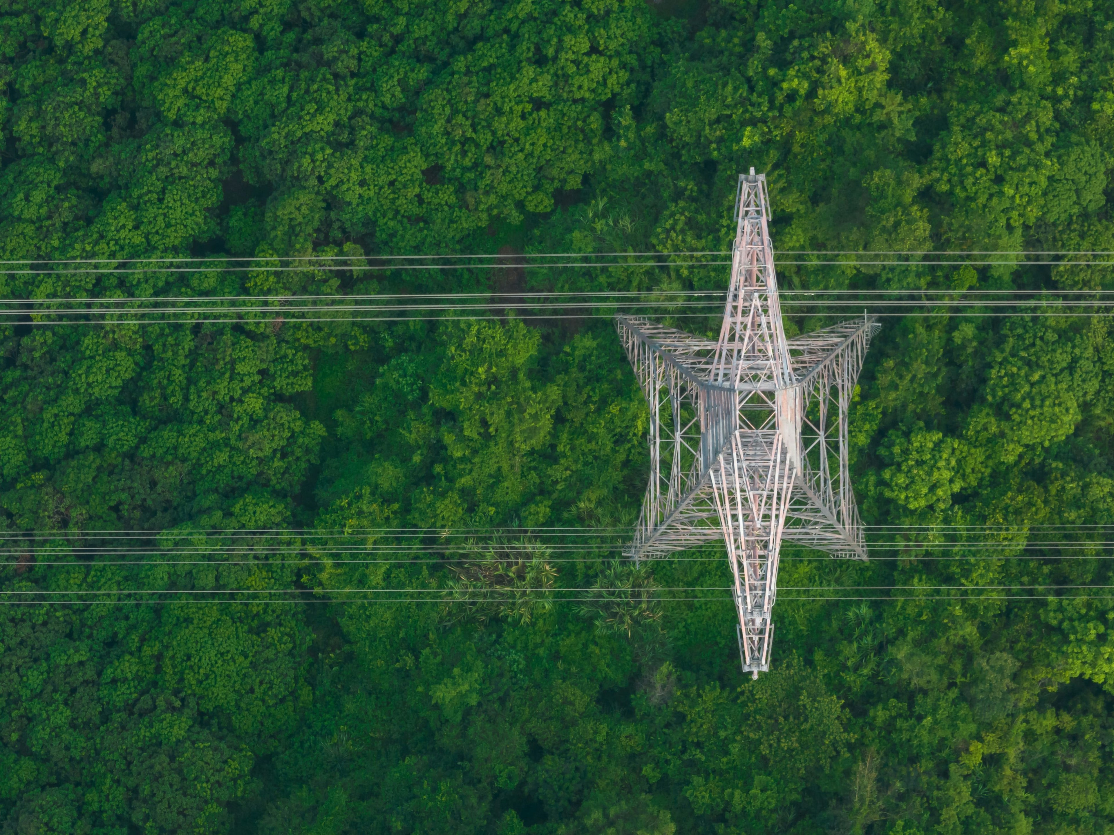 Image of a high-voltage transmission tower